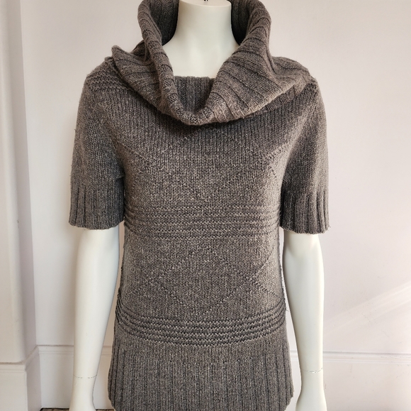 American Eagle Grey Cowl Neck Sweater - Picture 1 of 15